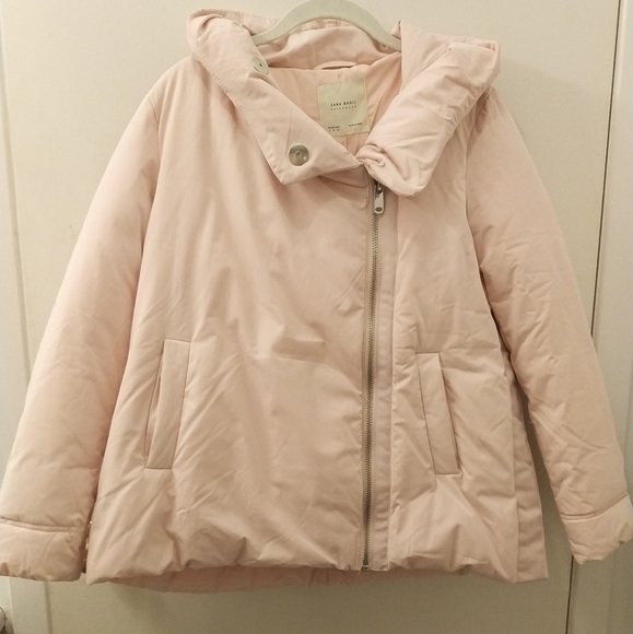 Zara Jackets & Blazers - Zara Pink Puffer Jacket